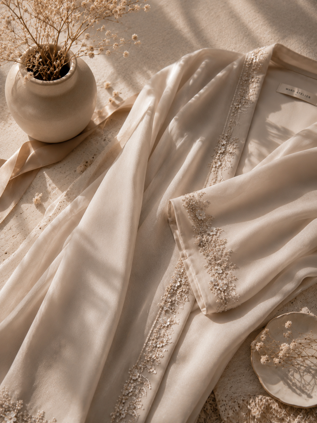 A study in silk — the quiet luxury of Ward Atelier.